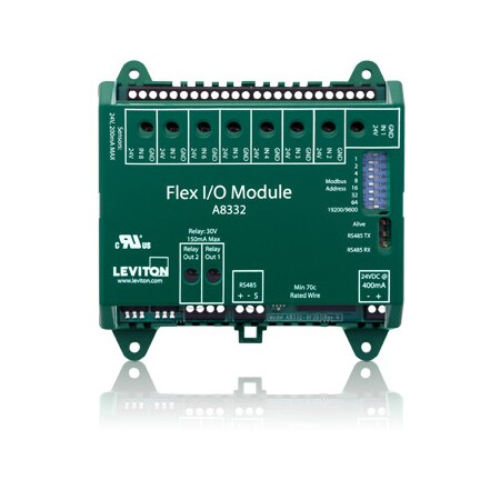 Leviton RELAY BOARD OR MULTIPLE RELAY MODULE FLEX I/O MODULE A8332-8FD
